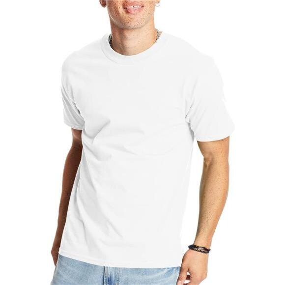 Hanes Men's Beefy-t T-Shirt, Heavyweight Cotton Tee, Big & Tall - Picture 1 of 6